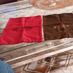 Set of 2 Tod's drawstring fabric bags